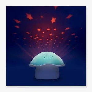 Veilleuse Musicale Et Projecteur D’étoiles PABOBO Champignon Rose – Pabobo 12